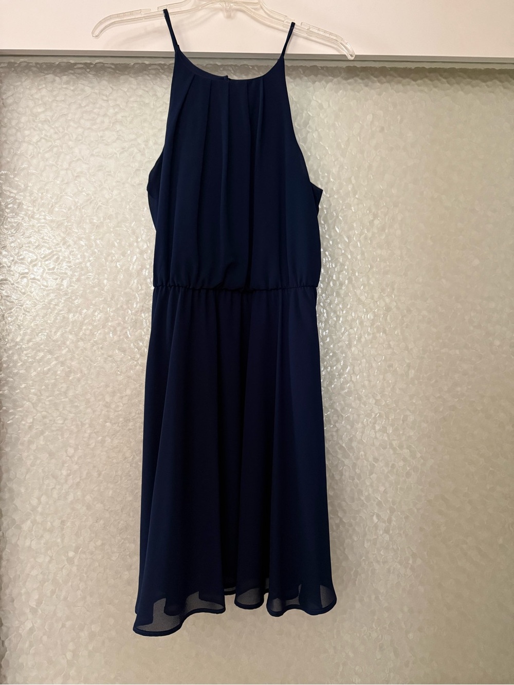 Blue Rain Navy Halter Midi Dress